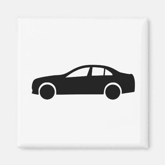 Limousine Silhouette Magneet (Voorkant)