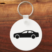 Limousine Silhouette Sleutelhanger (Voorkant)