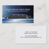 Limousine-Visitekaartjes Visitekaartje (Voorkant / Achterkant)