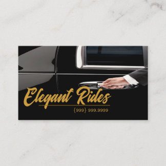 Limousines Car Services Driver Business Card Visitekaartje