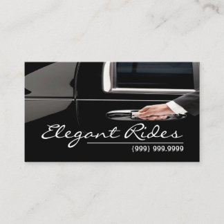 Limousines Limo Car Services Driver Business Card Visitekaartje