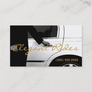 Limousines Limo Car Services Driver Visitekaartje