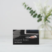 Limousines Limo Car Services Driver Visitekaartje (Staand voorkant)