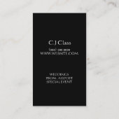 Limousines Limo Car Services Driver Visitekaartje (Achterkant)