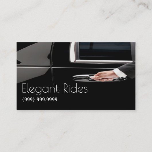 Limousines Limo Car Services Driver Visitekaartje (Voorkant)