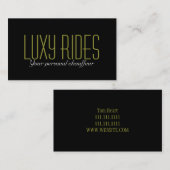 Limousines Limo Car Services Driver Visitekaartje (Voorkant / Achterkant)