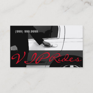 Limousines Limo Car Services Driver Visitekaartje