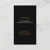 Limousines Limo Car Services Driver Visitekaartje (Achterkant)