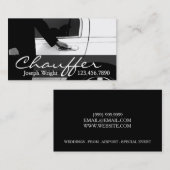 Limousines Limo Car Services Driver Visitekaartje (Voorkant / Achterkant)