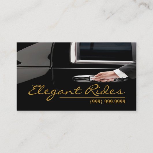 Limousines Limo Car Services Driver Visitekaartje (Voorkant)