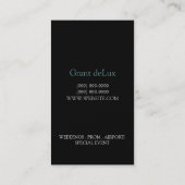 Limousines, Limo Services, Visitekaartje voor driv (Achterkant)