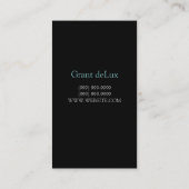 Limousines, Limo Services, Visitekaartje voor driv (Achterkant)