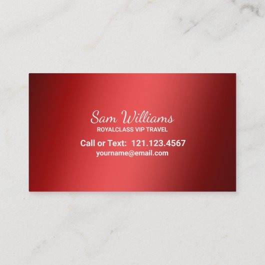 Limousineservice Visitekaartje (Achterkant)