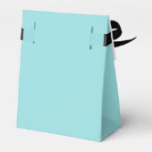 Limpet Shell Blauw Groen Lente Seizoen Effen Kleur Bedankdoosjes (Achterkant)