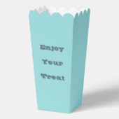 Limpet Shell Blauw Groen Lente Seizoen Effen Kleur Bedankdoosjes (Voorkant)