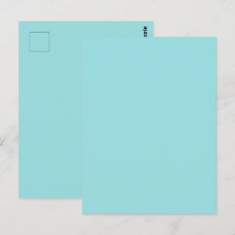 Limpet Shell Blauw Groen Lente Seizoen Effen Kleur Briefkaart