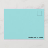 Limpet Shell Blauw Groen Lente Seizoen Effen Kleur Briefkaart (Achterkant)