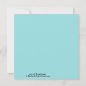 Limpet Shell Blauw Groen Lente Seizoen Effen Kleur Kaart (Achterkant)