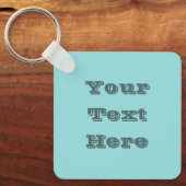 Limpet Shell Blauw Groen Lente Seizoen Effen Kleur Sleutelhanger (Voorkant)