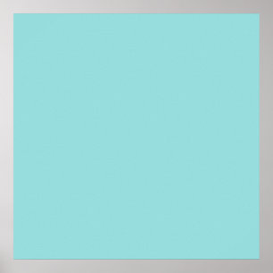 Limpet Shell Blue Color Background Robin Egg Blue Poster