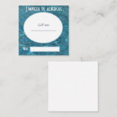 limpiezas de albercas vierkante visitekaartje (Voorkant / Achterkant)