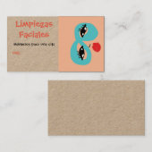 limpiezas faciales, visitekaartje (Voorkant / Achterkant)