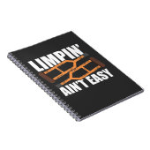 "Limpin is niet makkelijk om goed te krijgen, geef Notitieboek (Rechterzijde)