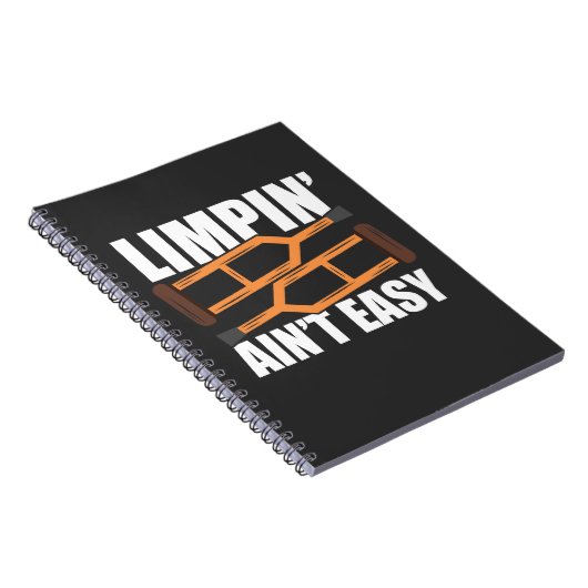 "Limpin is niet makkelijk om goed te krijgen, geef Notitieboek (Rechterzijde)