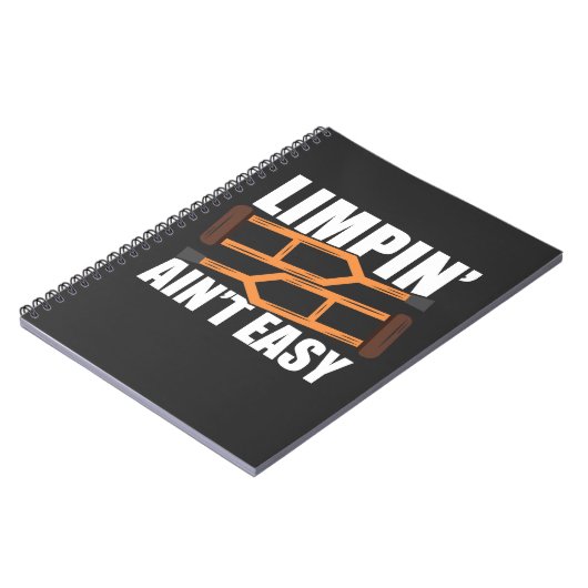 "Limpin is niet makkelijk om goed te krijgen, geef Notitieboek (Linkerzijde)