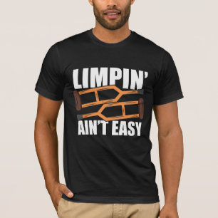 "Limpin is niet makkelijk om goed te krijgen, geef T-shirt