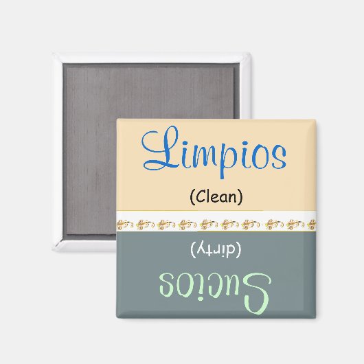Limpios / Sucios Vaatwasser / Lavaplatos Magneet (Voorkant / Achterkant)