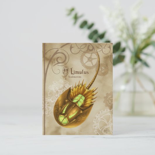 Limulus Submarine Briefkaart (Staand voorkant)