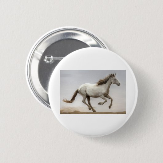 LIN16 Tegen de wind.tif Ronde Button 5,7 Cm (Voorkant /achterkant)