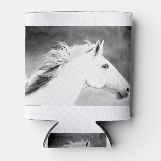 LIN26BW-mane in de Wind.tif Blikjeskoeler (Voorkant)