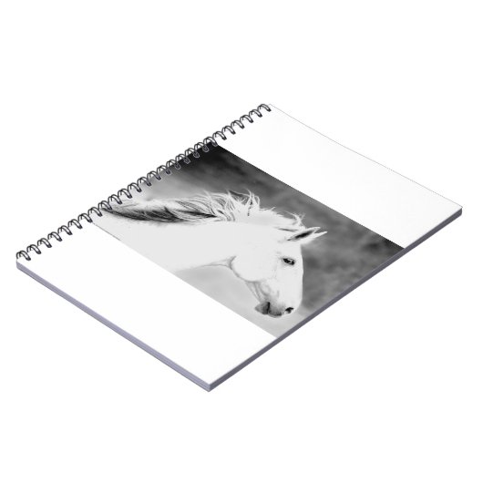 LIN26BW-mane in de Wind.tif Notitieboek (Linkerzijde)