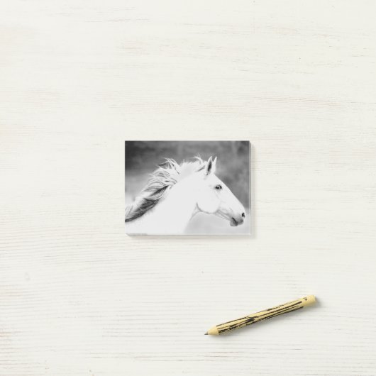 LIN26BW-mane in de Wind.tif Post-it® Notes (Op bureau)