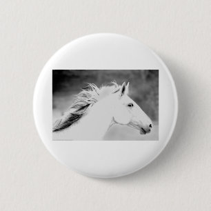 LIN26BW-mane in de Wind.tif Ronde Button 5,7 Cm