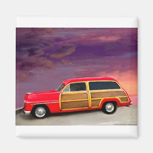 LIN55 Red Woody.tif Magneet (Voorkant)