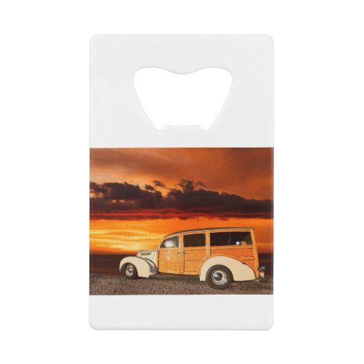 LIN56 Tan Woody.tif Creditkaart Flessenopener (Voorkant)