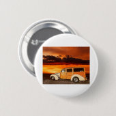 LIN56 Tan Woody.tif Ronde Button 5,7 Cm (Voorkant /achterkant)