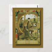 Lin Wen Fan Perfume Calendar Poster 1920s Briefkaart (Voorkant / Achterkant)