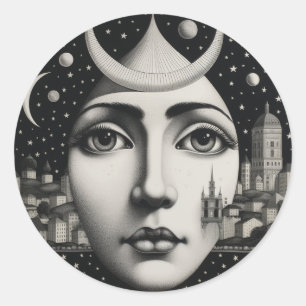 Lina Cavalieri Mijn stijl Ronde Sticker