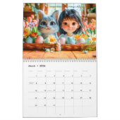 Lina & Her Cat – 3D Storybook Calendar 2026 Kalender (Mar 2026)
