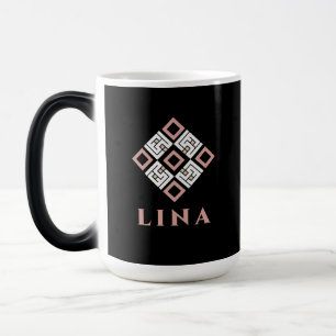 LINA naam mok Modern Kufische geometrische patro