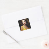 Lina - Super Model Latina! Vierkante Sticker (Envelop)