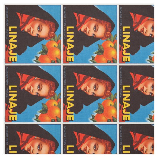 Linaje Citrus Stof (Swatch)