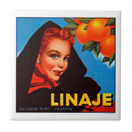 Linaje Citrus Tegeltje (Voorkant)