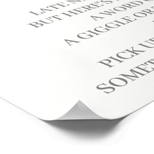 Linate Night Diapers Butterfly-teken Poster (Hoek)