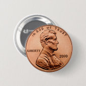 LINCOL PENNY RONDE BUTTON 5,7 CM (Voorkant /achterkant)