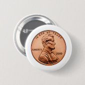 LINCOL PENNY RONDE BUTTON 5,7 CM (Voorkant /achterkant)